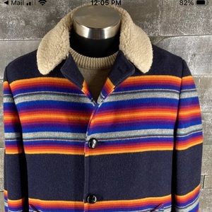 Vintage Pendleton blanket coat- 100% wool